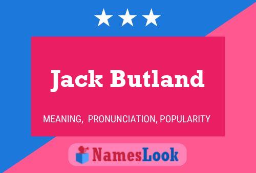 Jack Butland Namensposter