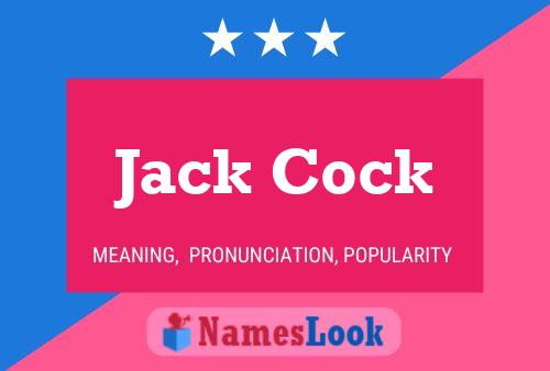 Jack Cock Namensposter