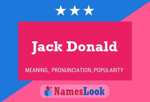 Jack Donald Namensposter