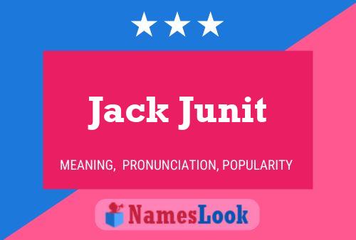 Jack Junit Namensposter