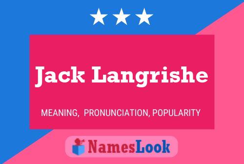 Jack Langrishe Namensposter