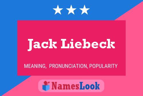 Jack Liebeck Namensposter