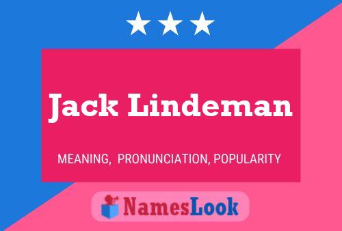 Jack Lindeman Namensposter