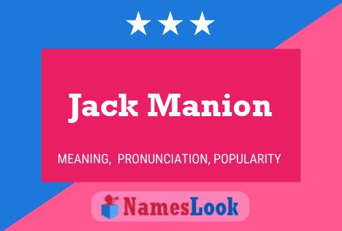 Jack Manion Namensposter