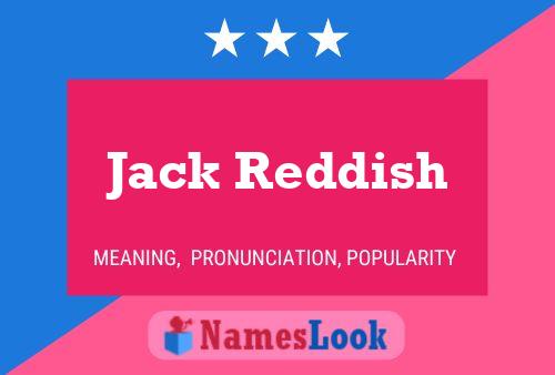 Jack Reddish Namensposter