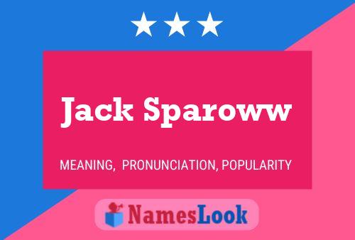 Jack Sparoww Namensposter