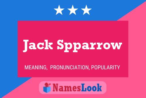 Jack Spparrow Namensposter