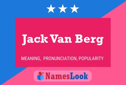 Jack Van Berg Namensposter