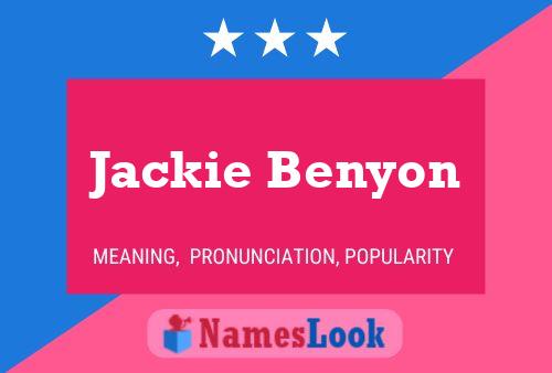 Jackie Benyon Namensposter