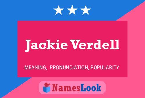 Jackie Verdell Namensposter