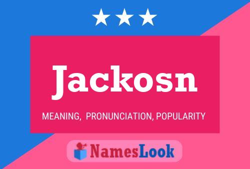 Jackosn Namensposter