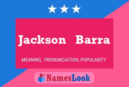 Jackson   Barra Namensposter