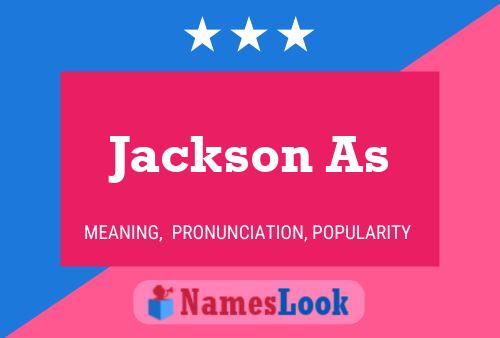 Jackson As Namensposter