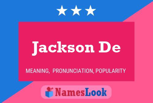 Jackson De Namensposter