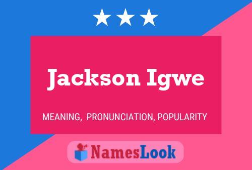 Jackson Igwe Namensposter