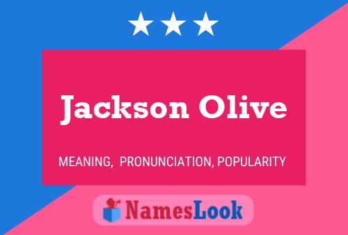 Jackson Olive Namensposter