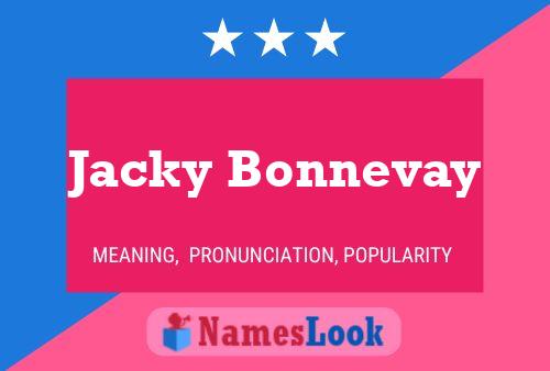 Jacky Bonnevay Namensposter