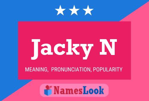 Jacky N Namensposter