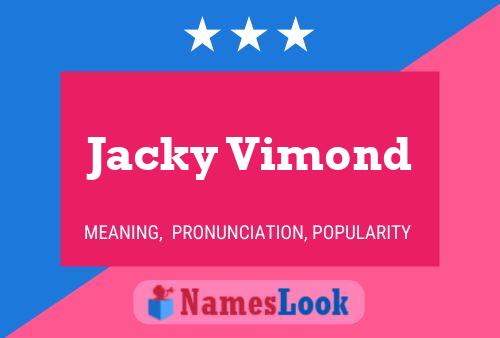 Jacky Vimond Namensposter