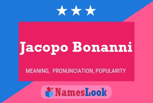 Jacopo Bonanni Namensposter