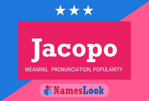 Jacopo Namensposter