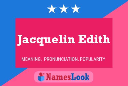 Jacquelin Edith Namensposter