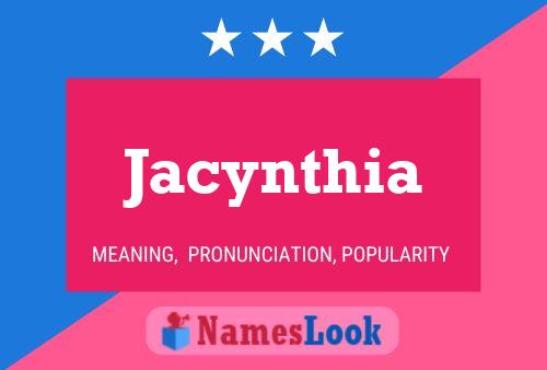 Jacynthia Namensposter