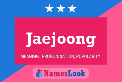 Jaejoong Namensposter