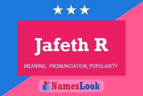 Jafeth R Namensposter