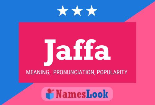 Jaffa Namensposter