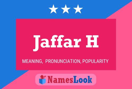 Jaffar H Namensposter