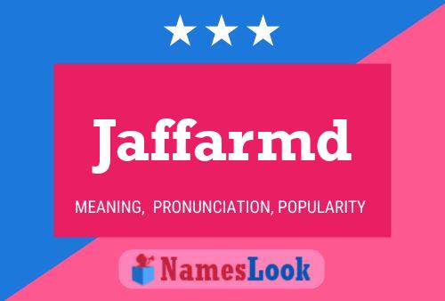 Jaffarmd Namensposter