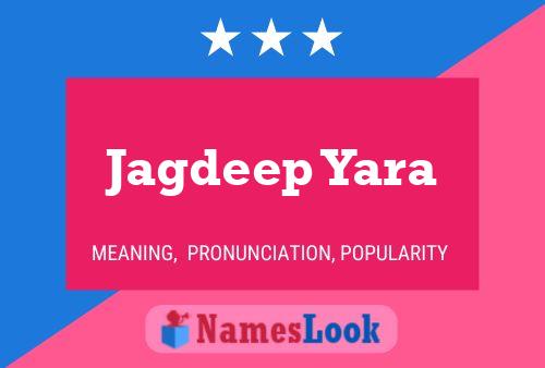 Jagdeep Yara Namensposter