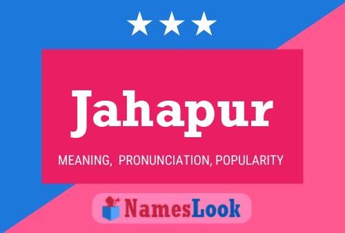 Jahapur Namensposter