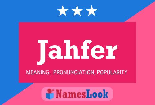 Jahfer Namensposter