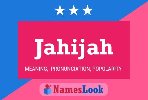 Jahijah Namensposter