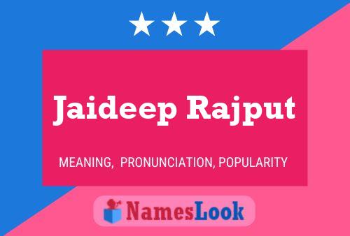 Jaideep Rajput Namensposter