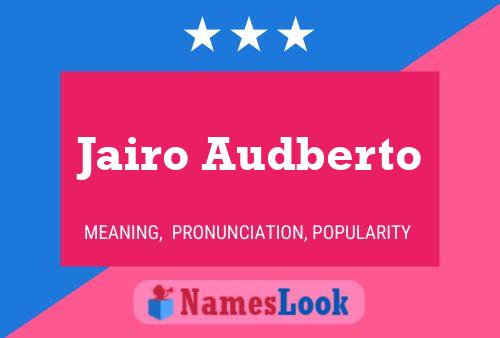 Jairo Audberto Namensposter