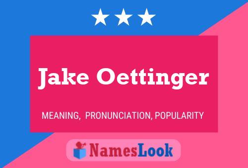 Jake Oettinger Namensposter