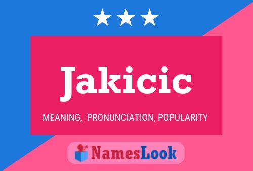 Jakicic Namensposter