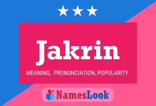 Jakrin Namensposter