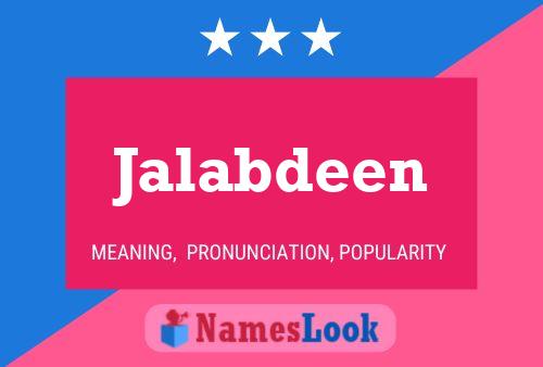 Jalabdeen Namensposter