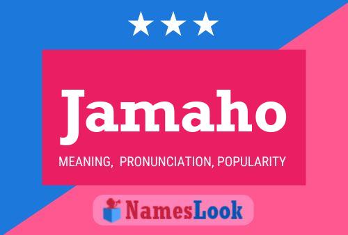 Jamaho Namensposter