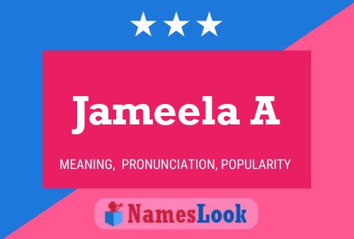 Jameela A Namensposter