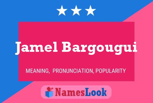 Jamel Bargougui Namensposter