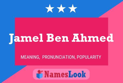 Jamel Ben Ahmed Namensposter