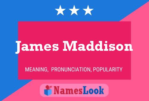 James Maddison Namensposter