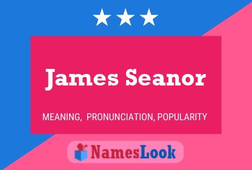 James Seanor Namensposter