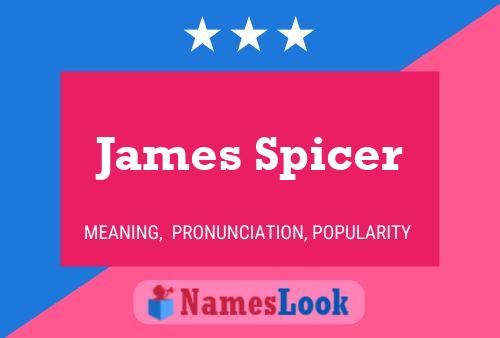 James Spicer Namensposter