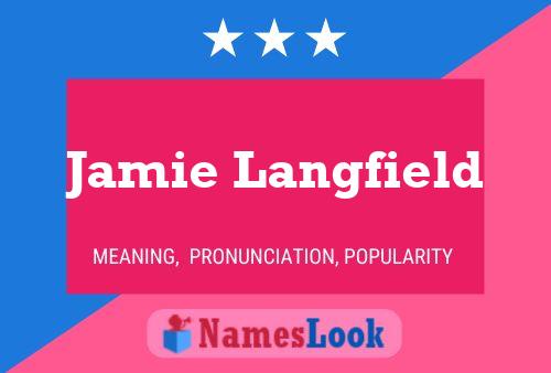 Jamie Langfield Namensposter